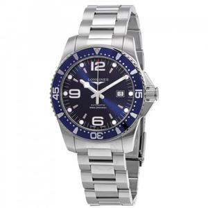 론진 하이드로콘퀘스트 오토매틱 블루 다이알 44mm 남성용 시계 L3.841.4.96.6
