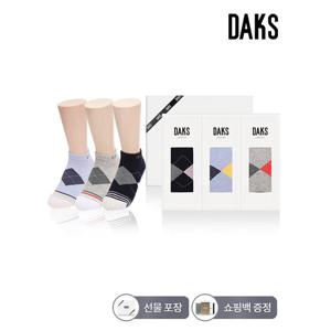 닥스양말 숙녀 스니커즈 아가일링글 3족세트 25431