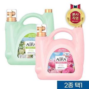아우라 실내건조 용기 5.7L 대용량 섬유유연제(2종 택1)