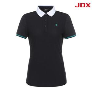 JDX 세이브존07 여성 요꼬에리 티셔츠 X2TSV6544BK