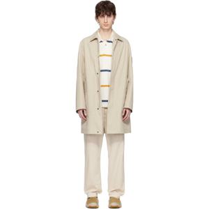 25 FW 스톤아일랜드 남성 베이지 코튼 캔버스 코트 251828M176004