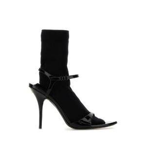 BALENCIAGA Black leather Avenue Sock sandals 810517W12H2 1010