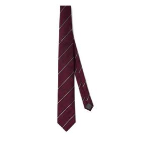 25 FW Brunello Cucinelli 스트라이프 실크 넥타이 MI8840018C5013 TP438688033