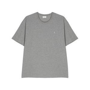 생로랑 반팔 티셔츠 781566Y37HC 1482 Gris chine jaune