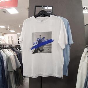 뱅뱅 HC09 여성 저가의행복 전사프린팅 반팔티 NTl555