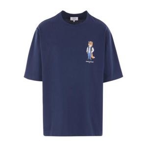 메종키츠네 반팔 티셔츠 PM00120KJ0119 FRNAV BLUE