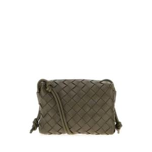 BOTTEGA VENETA Army green leather small Loop crossbody bag 723547V1G11 3228