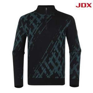 JDX 세이브존07 남성 시즌 패턴 반집업 X1SPV3332-BK