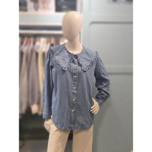 클리지 세이브존03 클리지 빅카라 청 블라우스 ATCP2WBL08A