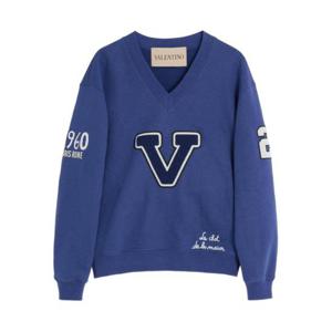 발렌티노 가라바니 후드 티셔츠 BMF24V9KY AF9 Blue
