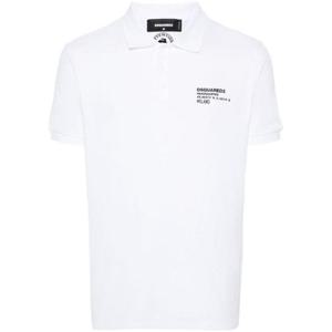디스퀘어드2 폴로 티셔츠 S74GL0082 S22743100 White
