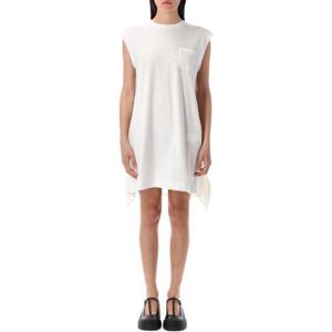 사카이 미디 원피스 2507914 101 Bianco
