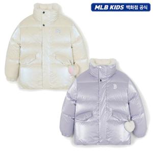 [MLB키즈] JD 프리즘 걸스 하트키링 글로시 숏 덕다운 7FDJB1056