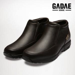 [무료배송][Gadae]소가죽 남성 키높이(기모Fur) 털 방한화