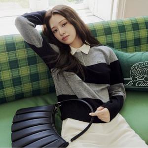 [25FW 15%쿠폰]라코스테 공식 여성 울캐시미어 럭비 스웨터 AF550E-55N CCA