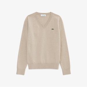 [25FW 15%쿠폰]라코스테 공식 여성 솔리드 울 브이넥 스웨터 AF120E-55N 02S