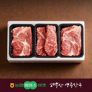 [농협영주한우]정성드림 구이세트8호 (등심x2/채끝) / 1.8kg