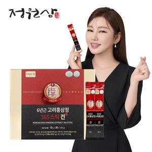 [정원삼] 6년근고려홍삼정 365스틱 건 1박스 / 국산 지삼 함유