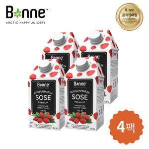 본네 로즈힙 퓨레 주스 500ml 4개입