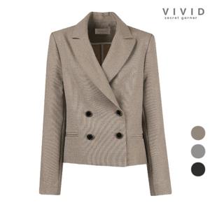 VIVID 여성 제이 봄가을 더블숏 정장자켓