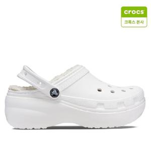 [크록스 본사] 클래식 플랫폼 라인드 화이트 207938-100