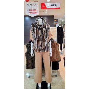 [GEO FUR] 천연모피 밍크 멀티 컬러 베스트_G004FVT0060