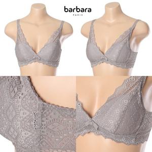 [바바라(언더웨어)]노와이어 풀 레이스 라이트 그레이 여성 브라ABR4411A