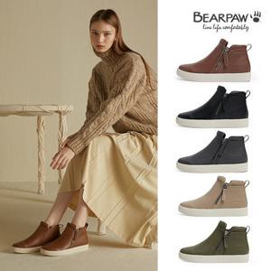 [베어파우(슈즈)]DAISY 여성 소가죽 지퍼 앵클부츠 4종택1 3522OC-W 5.5CM