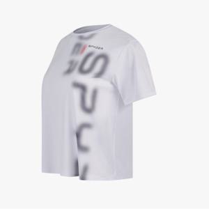 [스파이더] 여성 냉감 그래픽 크롭 반팔 티셔츠 SPJMCNRS253WWHT