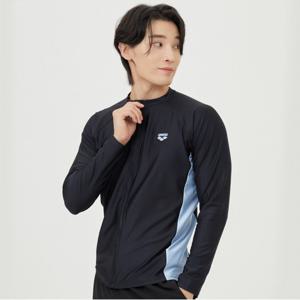 [아레나공식] 남성 엑티브 릴렉스핏 집업 래쉬가드 A4BM1RR49BLK