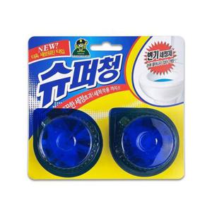 산도깨비 슈퍼청 변기 세정제 40g 2개입 -O