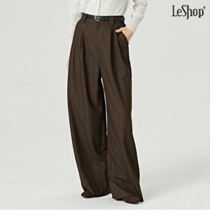 [르샵]벨티드 핀턱 슬랙스 팬츠 (DO4TA011A)