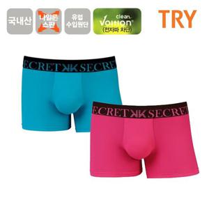 TRY 남성 스페셜 사각팬티 나일론 베이직 드로즈 팬티