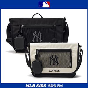 [MLB키즈US] (7ACRB045N) 베이직 메쉬 메신저백 아동가방 키즈가방
