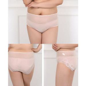 (린다)빅사이즈 천연 쿨인견 플라워 쟈가드 맥시팬티