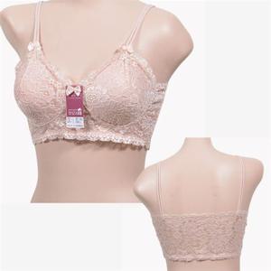 패션 노와이어 레이스 B컵 캡내장형 끈브라탑 데일리 (쏘로사떼)