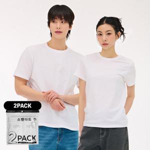 공용 2PACK 반팔 티셔츠-EDZU8288A01