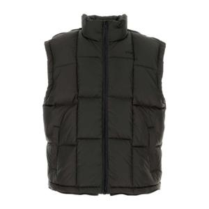 베트멍 하이 칼라 집업 패딩 조끼 UA65JA105B BLACKOUT