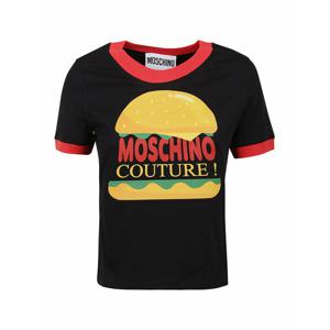 [MOSCHINO] 라프리마 여성 티셔츠 Hamburger 프린트 070305411555 블랙 /8