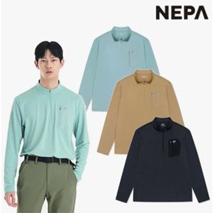 [네파][티셔츠 등산티셔츠](7I15403)남성 봄여름 마운틴 포켓 긴팔 집업티셔츠
