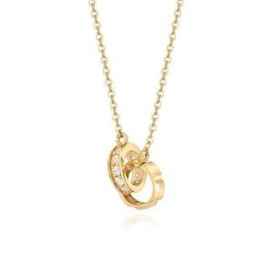[GB] 인터로킹 라운드 세팅 14K GOLD 목걸이 LNN23197G