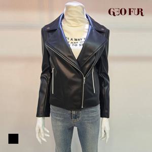[GEO FUR] 바이커 스타일 인조가죽 자켓_G504LJK0040