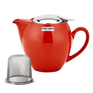 제로재팬 티포트 라운드 580ml 토마토 (BBN-03TO) 도자기 티팟세트