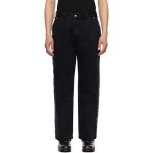 25 FW Thug Club 남성 블랙 Dickies X 스티치 슬랙스 251220M191006