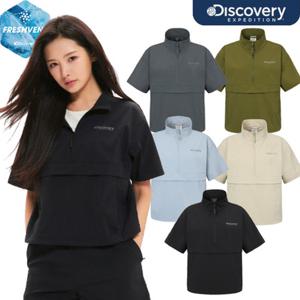 디스커버리 25SS 프레시벤트 여성 반팔 하이넥 아노락 DWTR93053