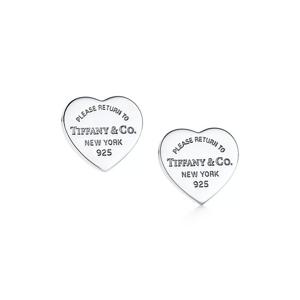 티파니앤코  리턴 투 티파니 하트 태그 스터드 이어링 실버 미니