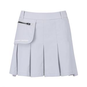 [마스터바니] 여성 투톤 플리츠 언밸런스 큐롯스커트 421E1PC202_GY