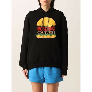 [MOSCHINO] 라프리마 여성 스웻셔츠 Hamburger 후디 17160528 1555 블랙 /6