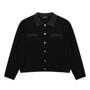 [코데즈컴바인]메탈사 포인트 카라넥 가디건 (CJD-CD301WA)