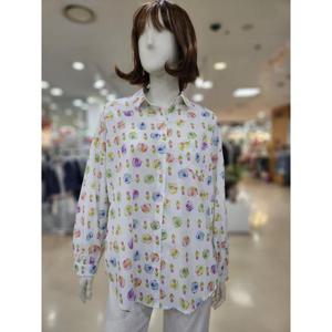 [아날도바시니] 세이브존05 버블 튤립 카라 블라우스 AY04BL34S